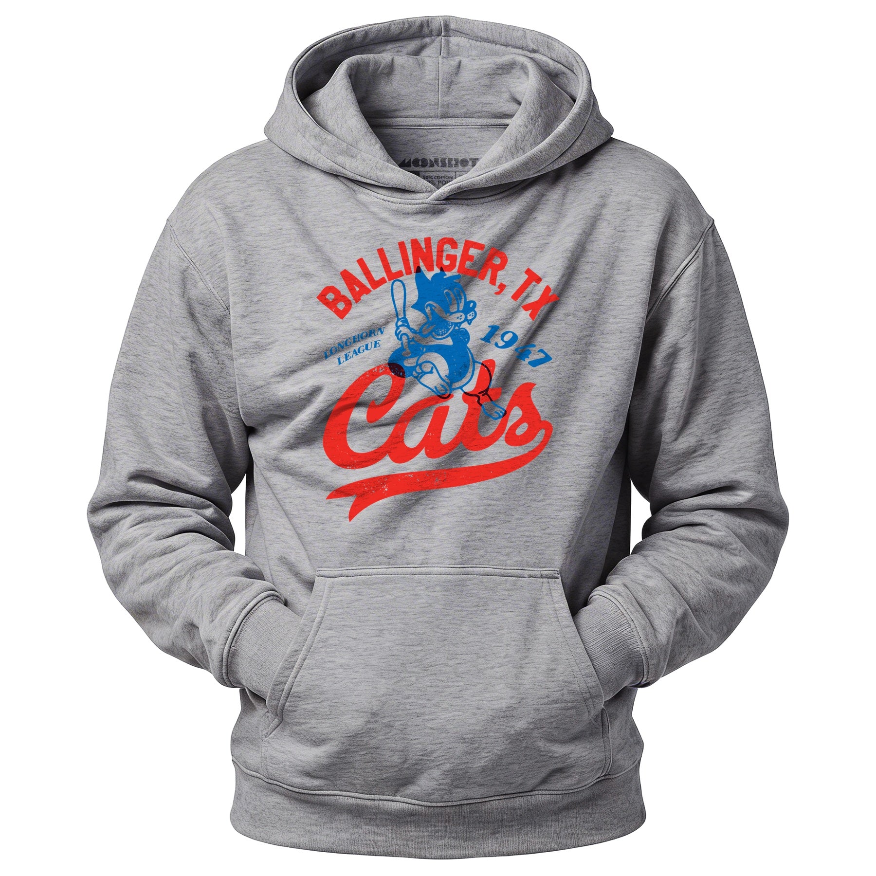 Ballinger Cats - Texas - Vintage Defunct Baseball Teams - Unisex Hoodie