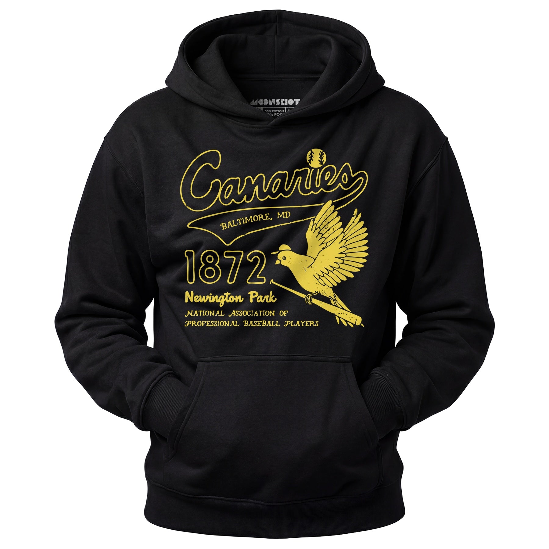 Baltimore Canaries - Maryland - Vintage Defunct Baseball Teams - Unisex Hoodie