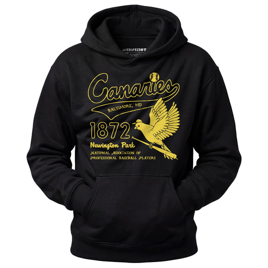 Baltimore Canaries - Maryland - Vintage Defunct Baseball Teams - Unisex Hoodie