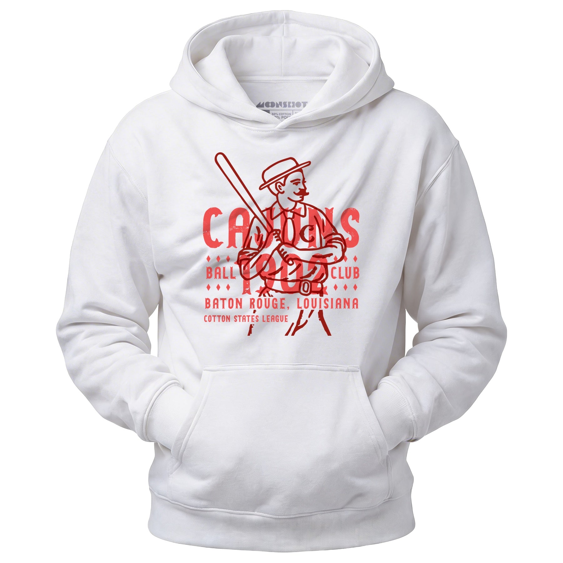 Baton Rouge Cajuns - Louisiana - Vintage Defunct Baseball Teams - Unisex Hoodie