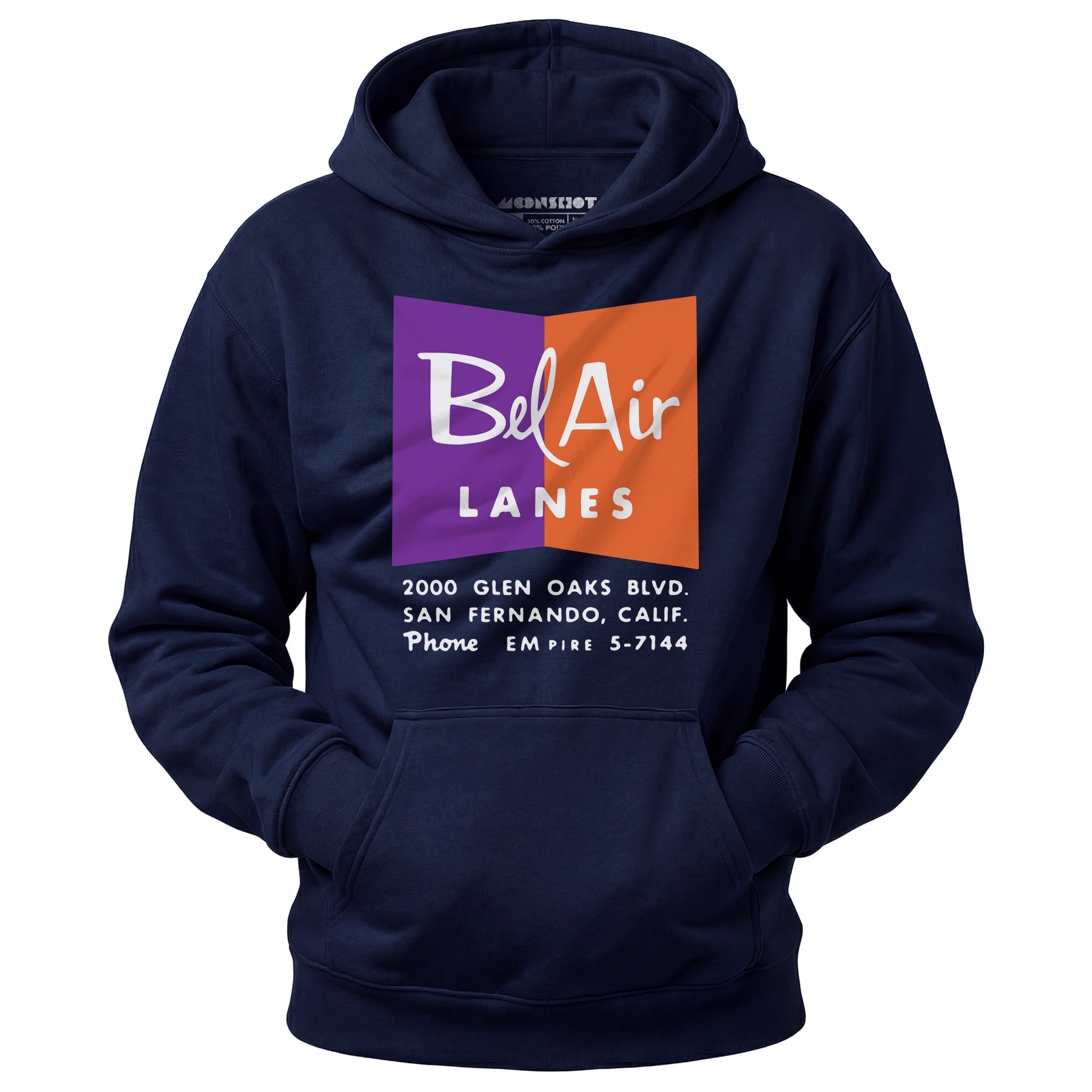 Bel Air Lanes - San Fernando, CA - Vintage Bowling Alley - Unisex Hoodie