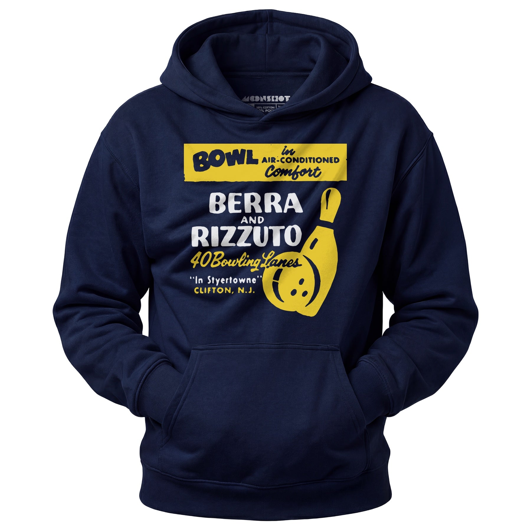 Berra and Rizzuto - Clifton, NJ - Vintage Bowling Alley - Unisex Hoodie