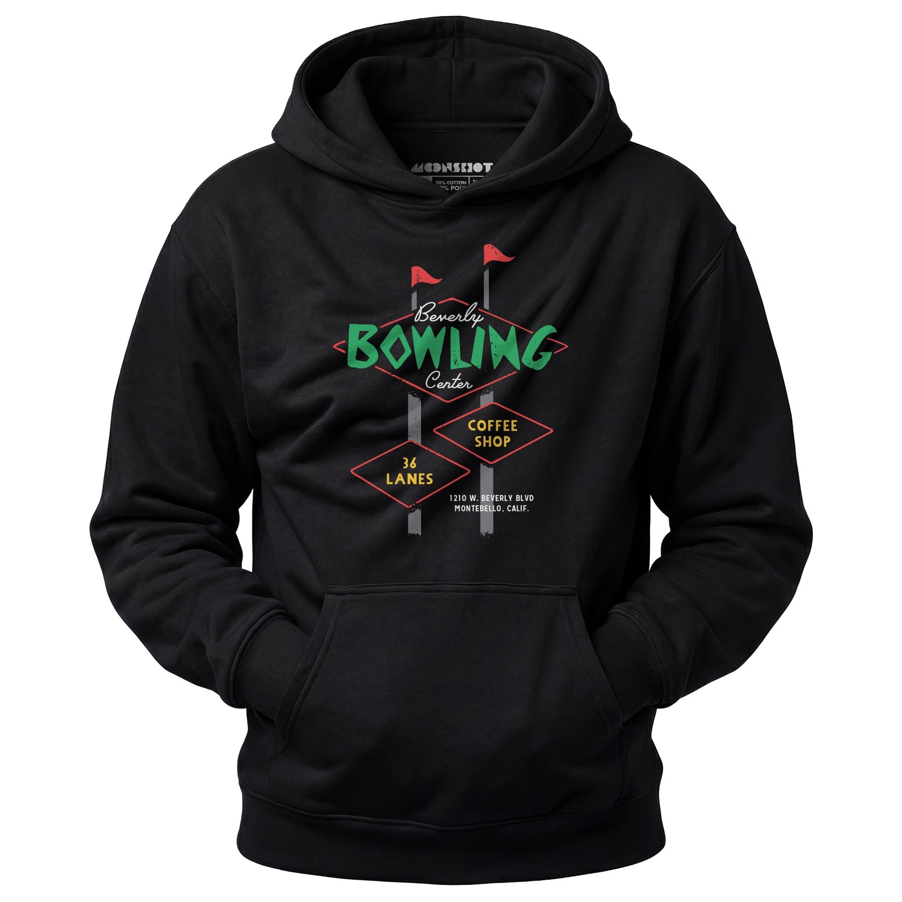 Beverly Bowl - Montebello, CA - Vintage Bowling Alley - Unisex Hoodie