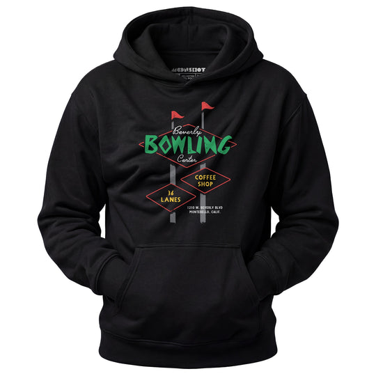 Beverly Bowl - Montebello, CA - Vintage Bowling Alley - Unisex Hoodie