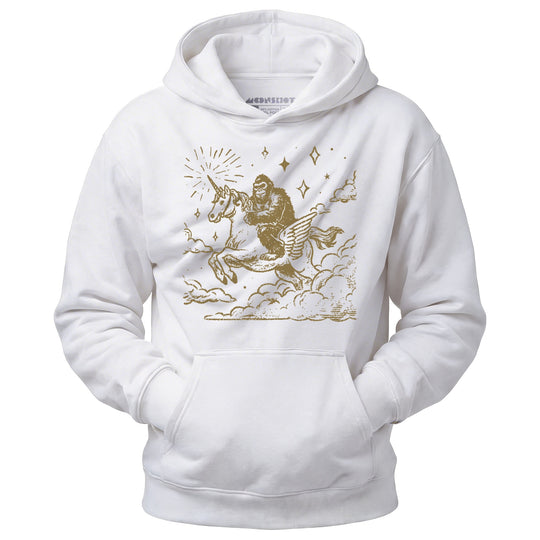 Bigfoot Riding On a Unicorn - Unisex Hoodie