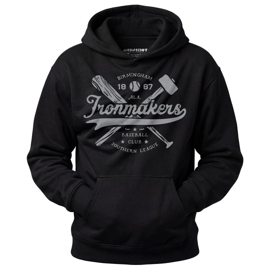 Birmingham Ironmakers - Alabama - Vintage Defunct Baseball Teams - Unisex Hoodie