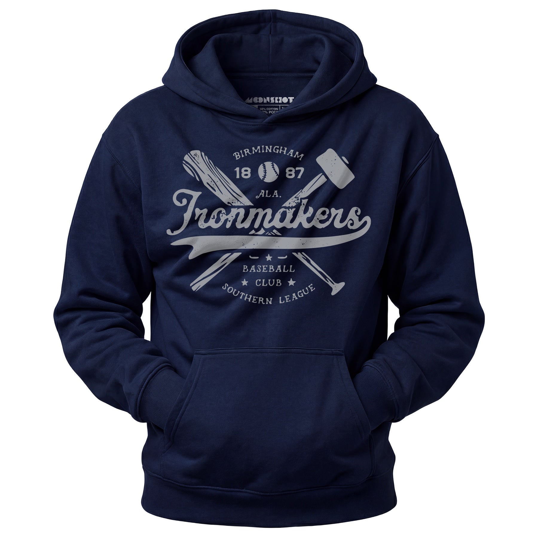 Birmingham Ironmakers - Alabama - Vintage Defunct Baseball Teams - Unisex Hoodie