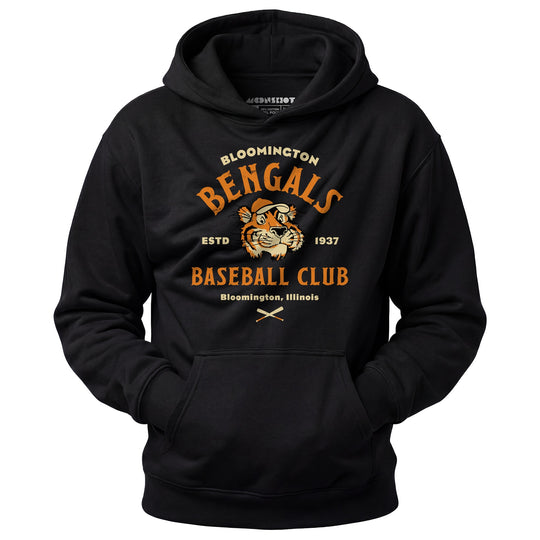 Bloomington Bengals - Illinois - Vintage Defunct Baseball Teams - Unisex Hoodie
