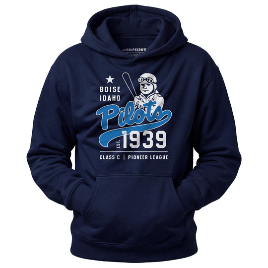 Boise Pilots - Idaho - Vintage Defunct Baseball Teams - Unisex Hoodie