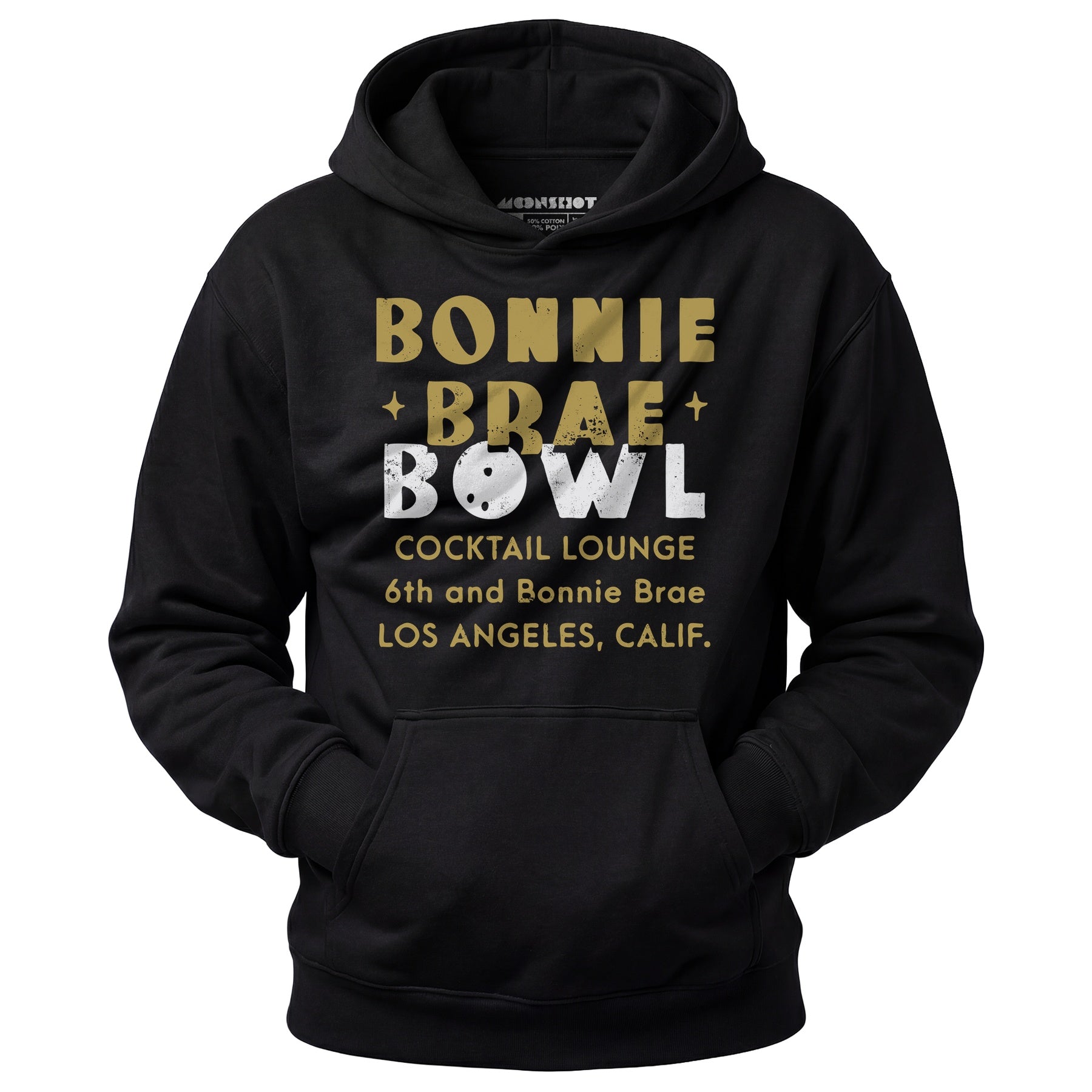 Bonnie Brae Bowl - Los Angeles, CA - Vintage Bowling Alley - Unisex Hoodie