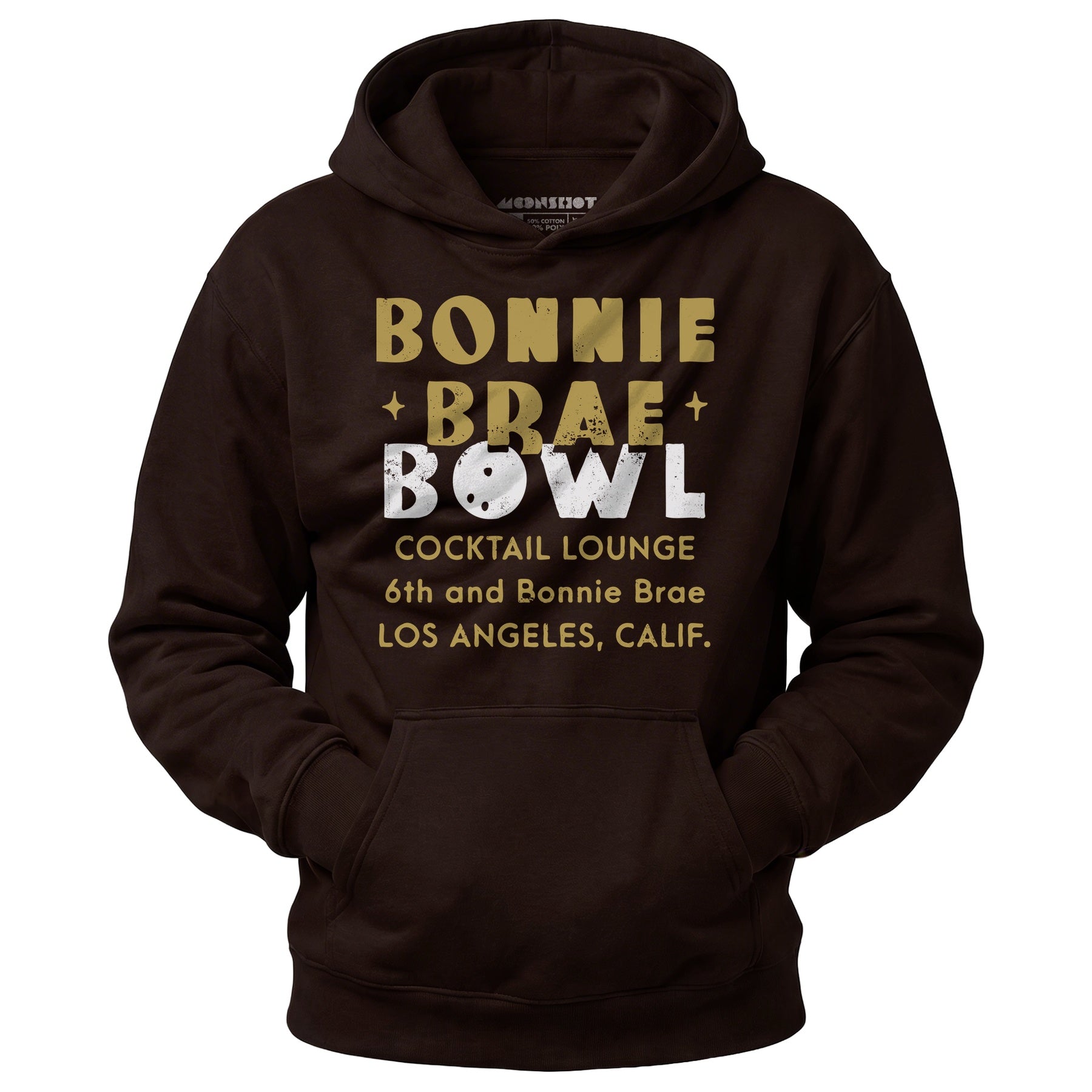 Bonnie Brae Bowl - Los Angeles, CA - Vintage Bowling Alley - Unisex Hoodie
