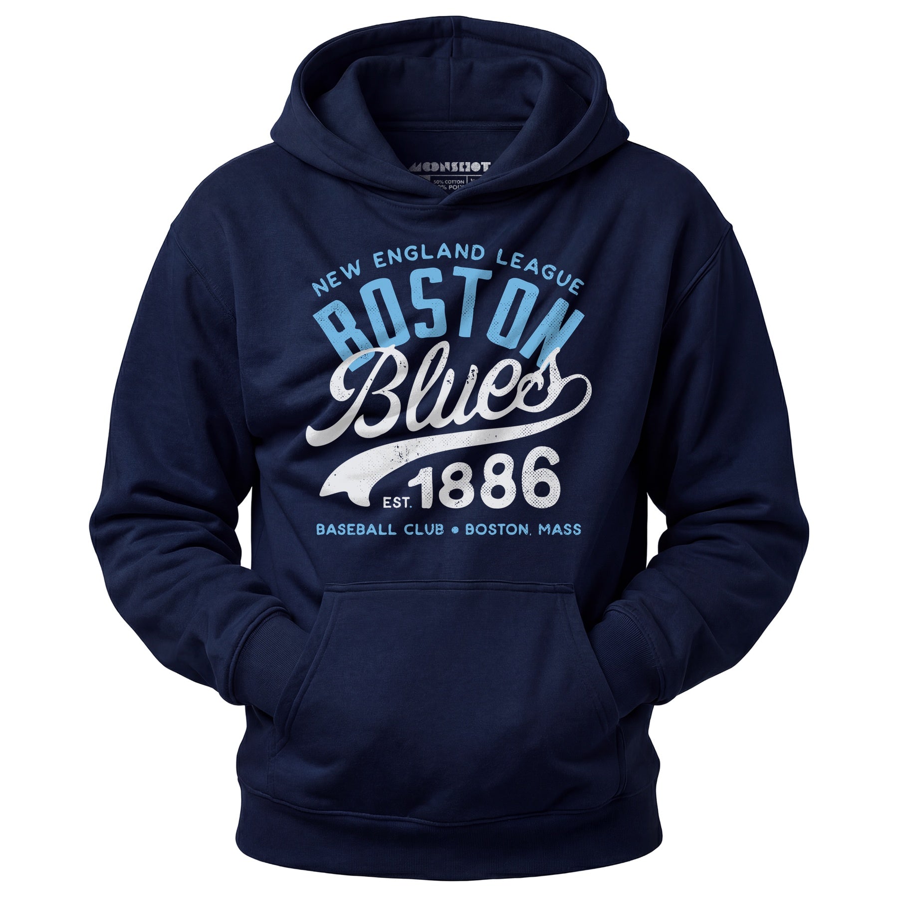 Boston Blues - Massachusetts - Vintage Defunct Baseball Teams - Unisex Hoodie