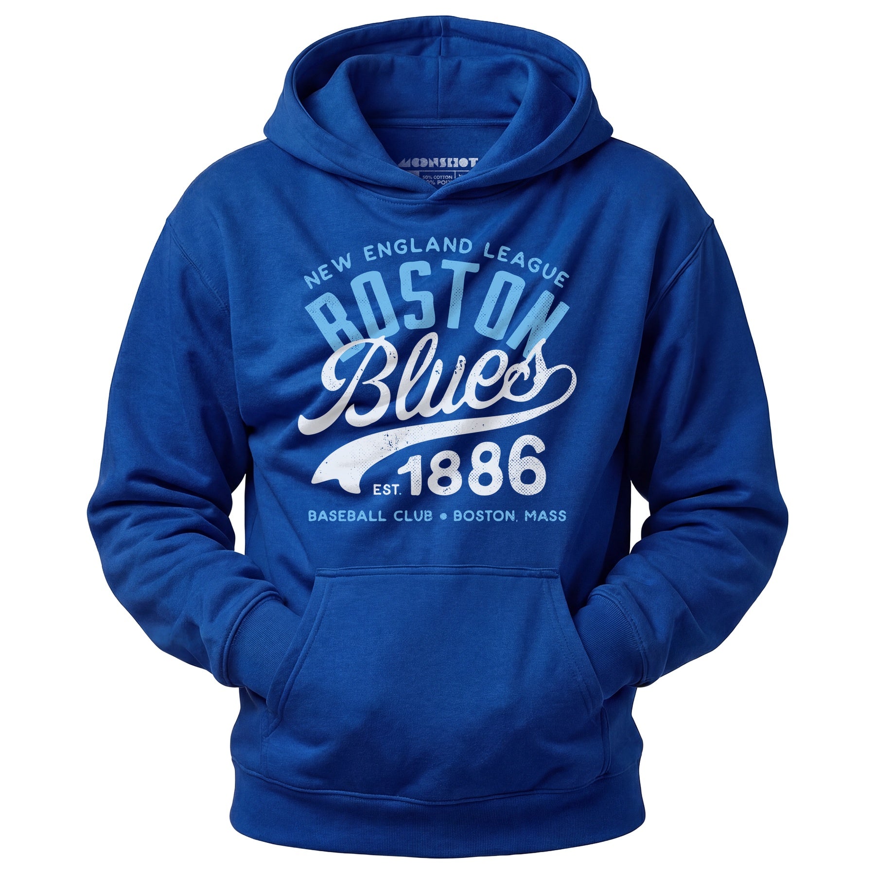 Boston Blues - Massachusetts - Vintage Defunct Baseball Teams - Unisex Hoodie