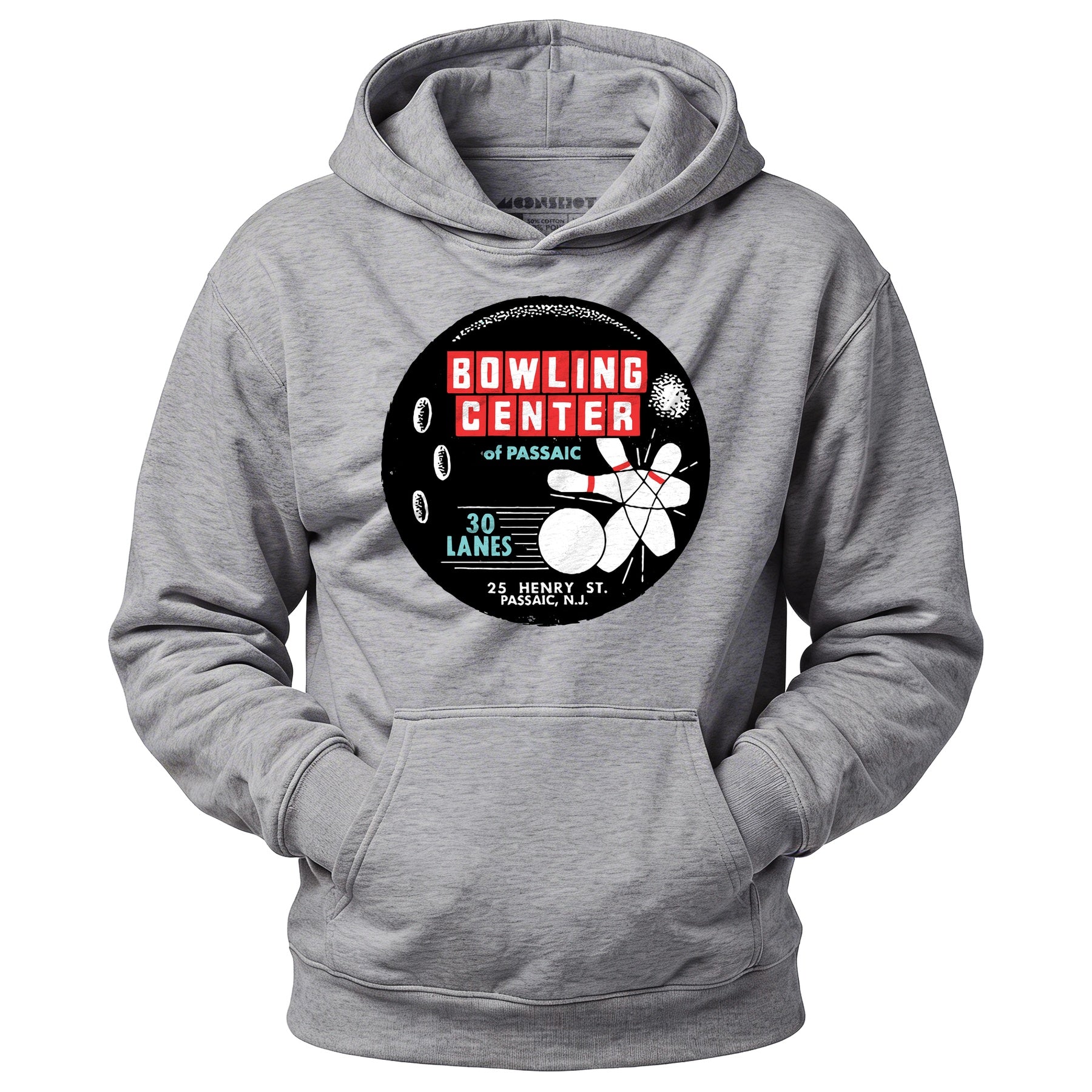 Bowling Center of Passaic - Passaic, NJ - Vintage Bowling Alley - Unisex Hoodie