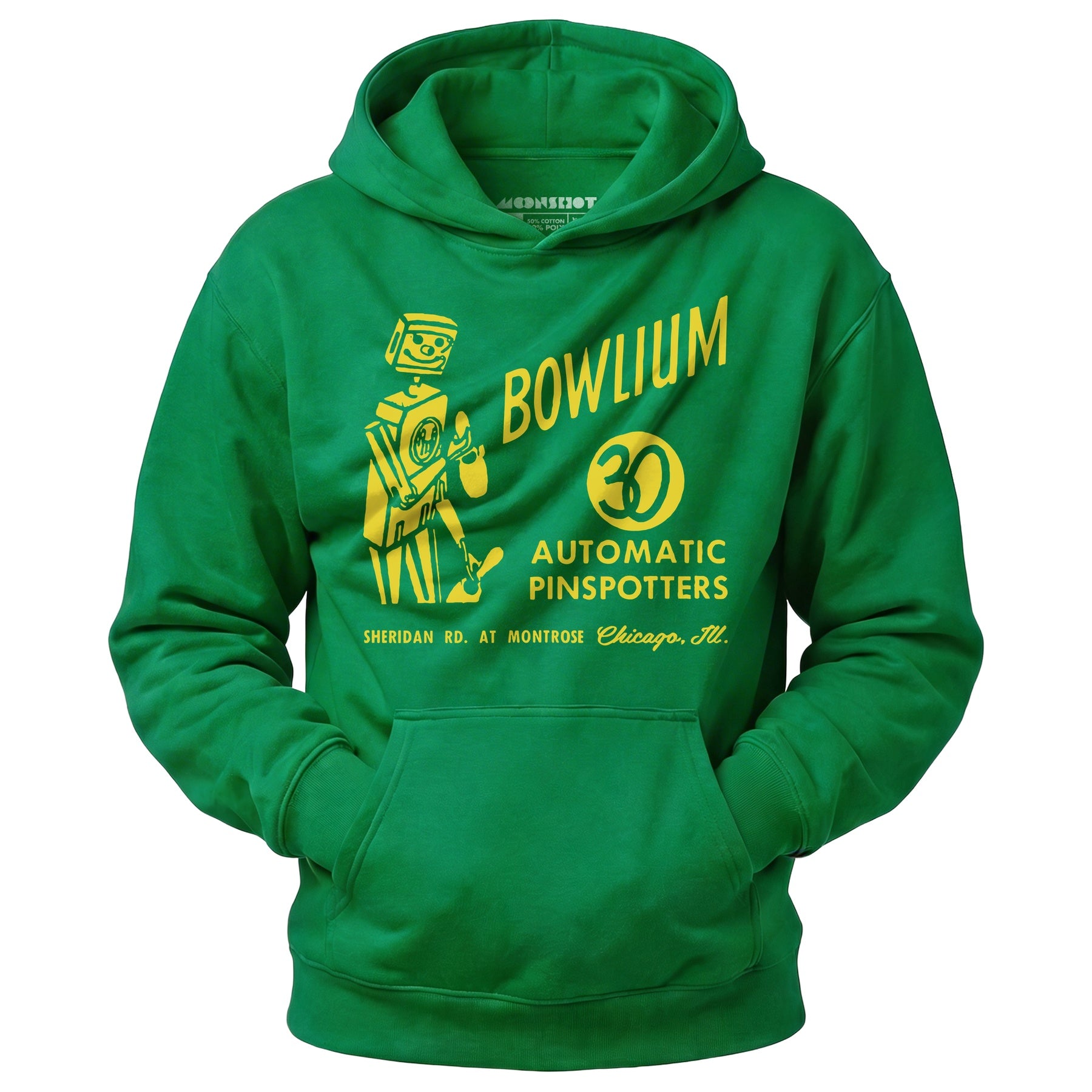Bowlium v2 - Chicago, IL - Vintage Bowling Alley - Unisex Hoodie