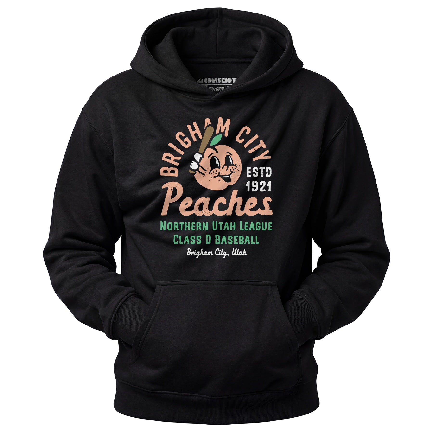 Brigham City Peaches - Utah - Vintage Defunct Baseball Teams - Unisex Hoodie
