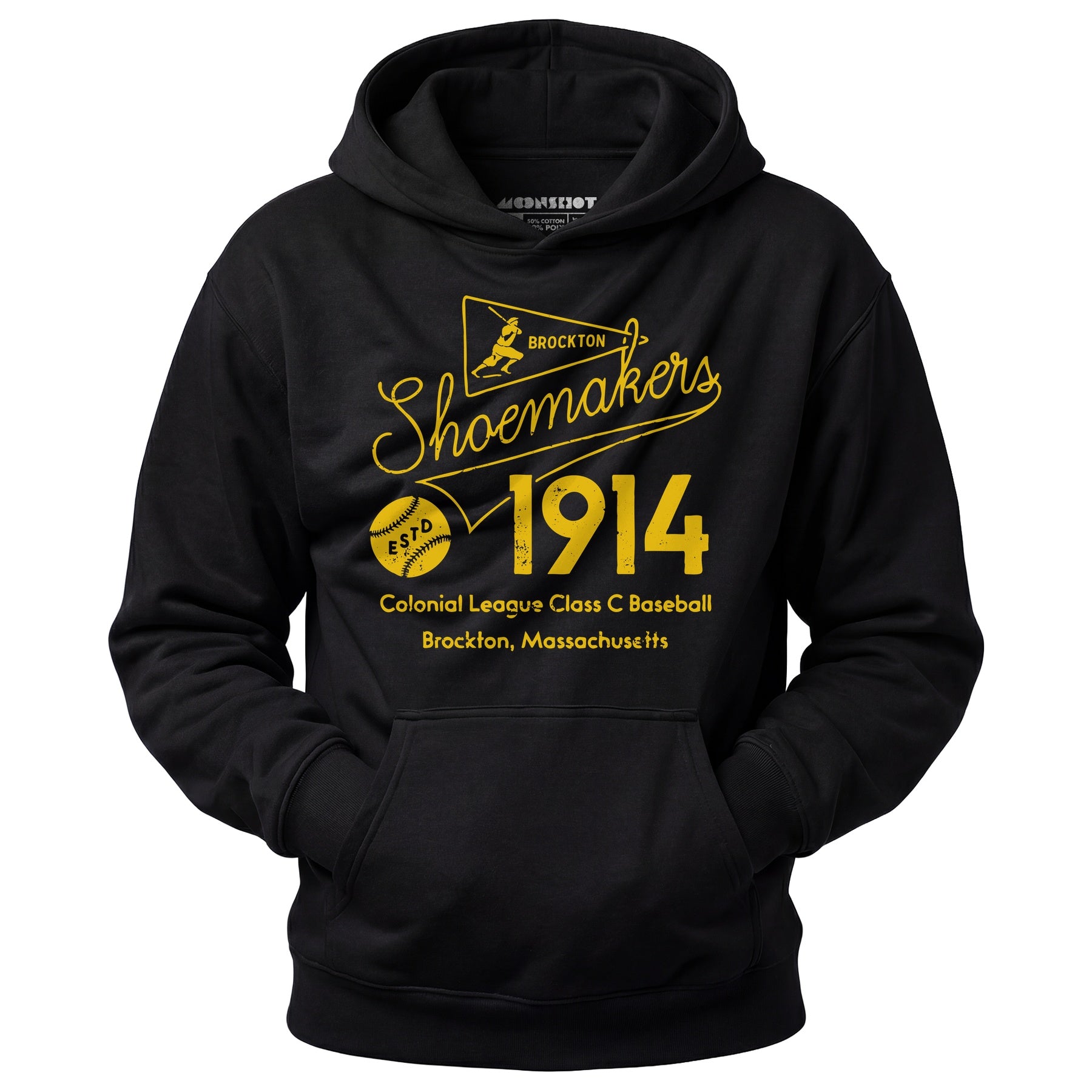 Brockton Shoemakers - Massachusetts - Vintage Defunct Baseball Teams - Unisex Hoodie