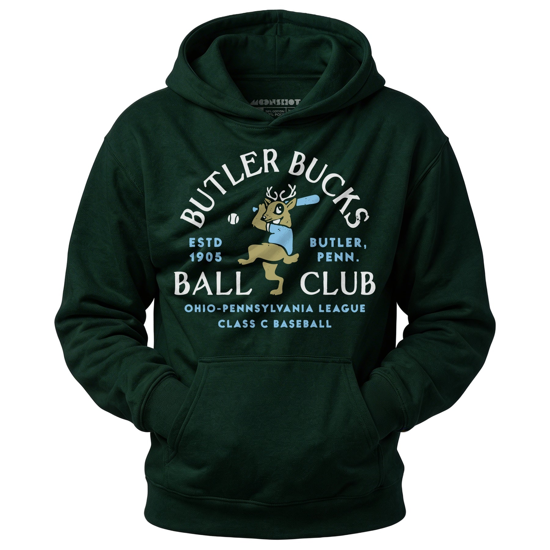 Butler Bucks - Pennsylvania - Vintage Defunct Baseball Teams - Unisex Hoodie