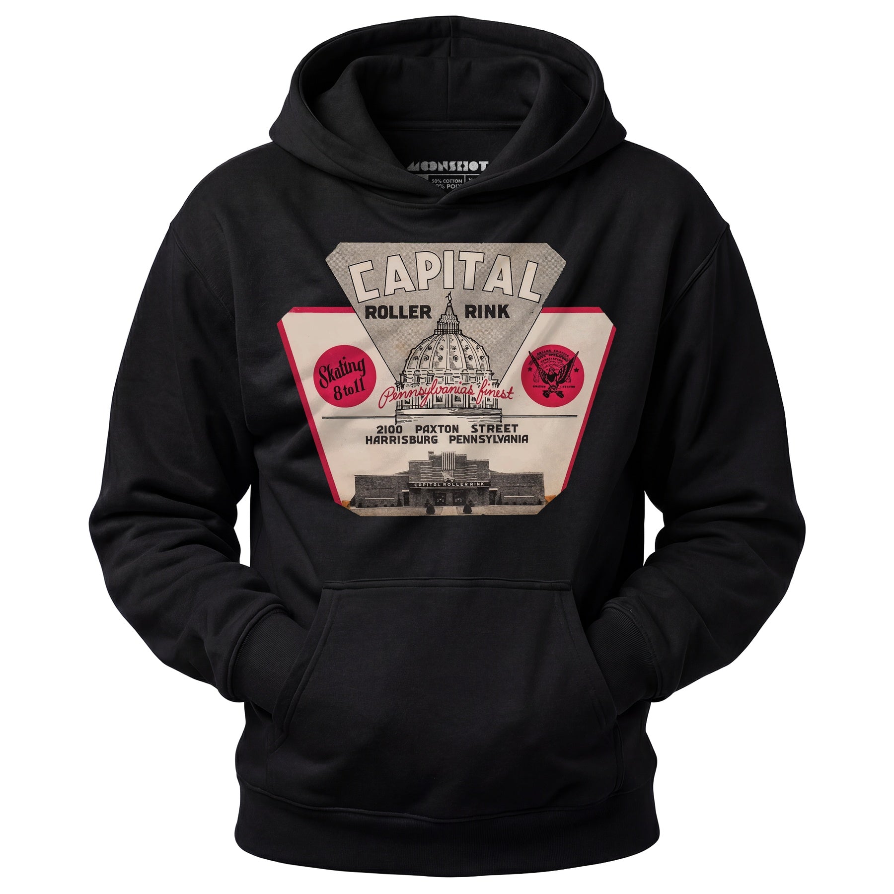 Capital Roller Rink - Harrisburg, PA - Vintage Roller Rink - Unisex Hoodie