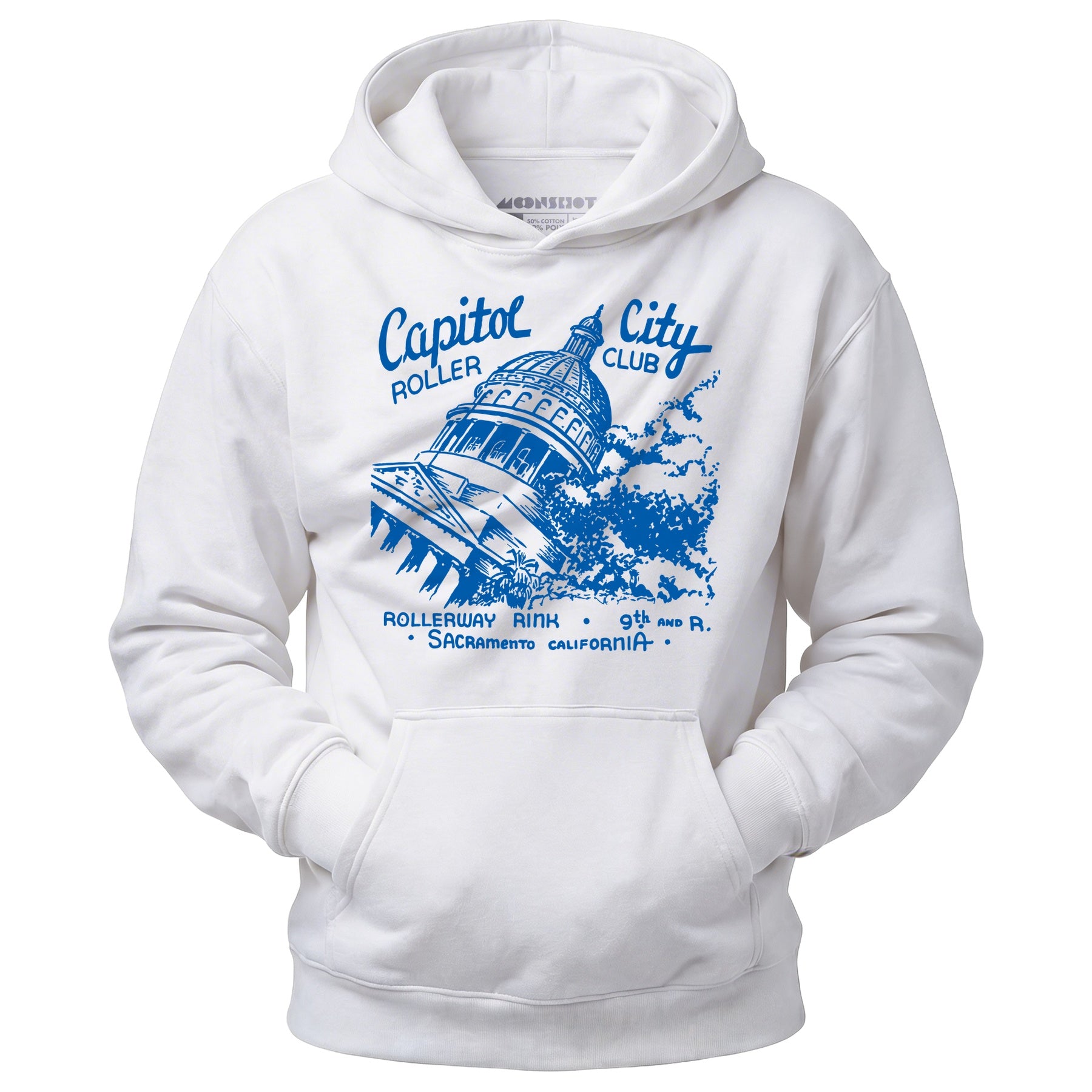 Capitol City Roller Club - Sacramento, CA - Vintage Roller Rink - Unisex Hoodie