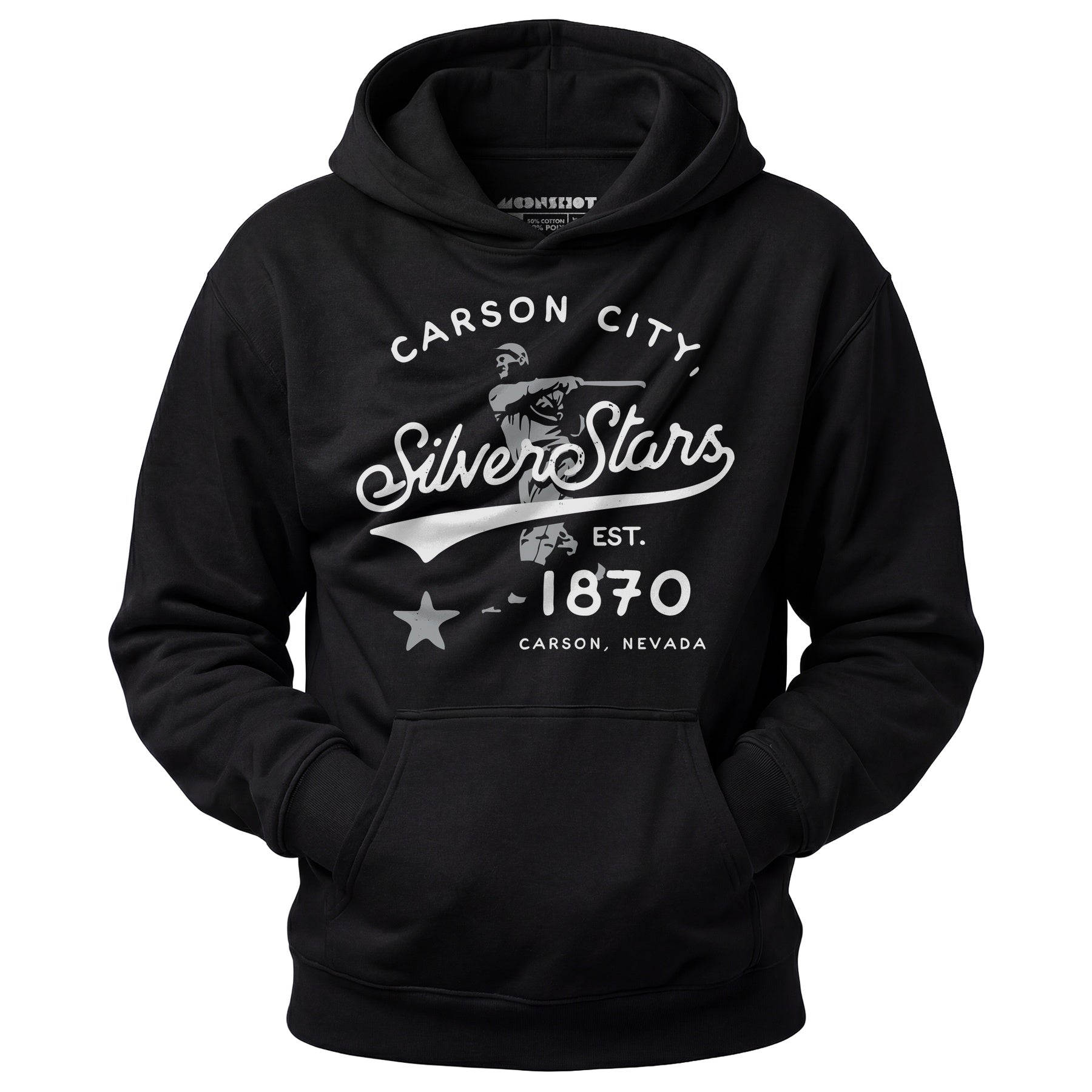 Carson City Silver Stars - Nevada - Vintage Defunct Baseball Teams - Unisex Hoodie