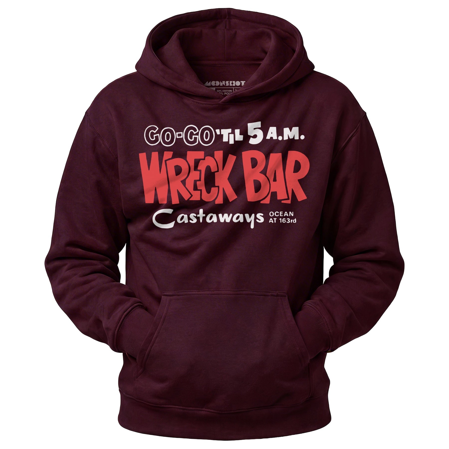 Castaways Motel Wreck Bar - Miami, FL - Vintage Tiki Bar - Unisex Hoodie
