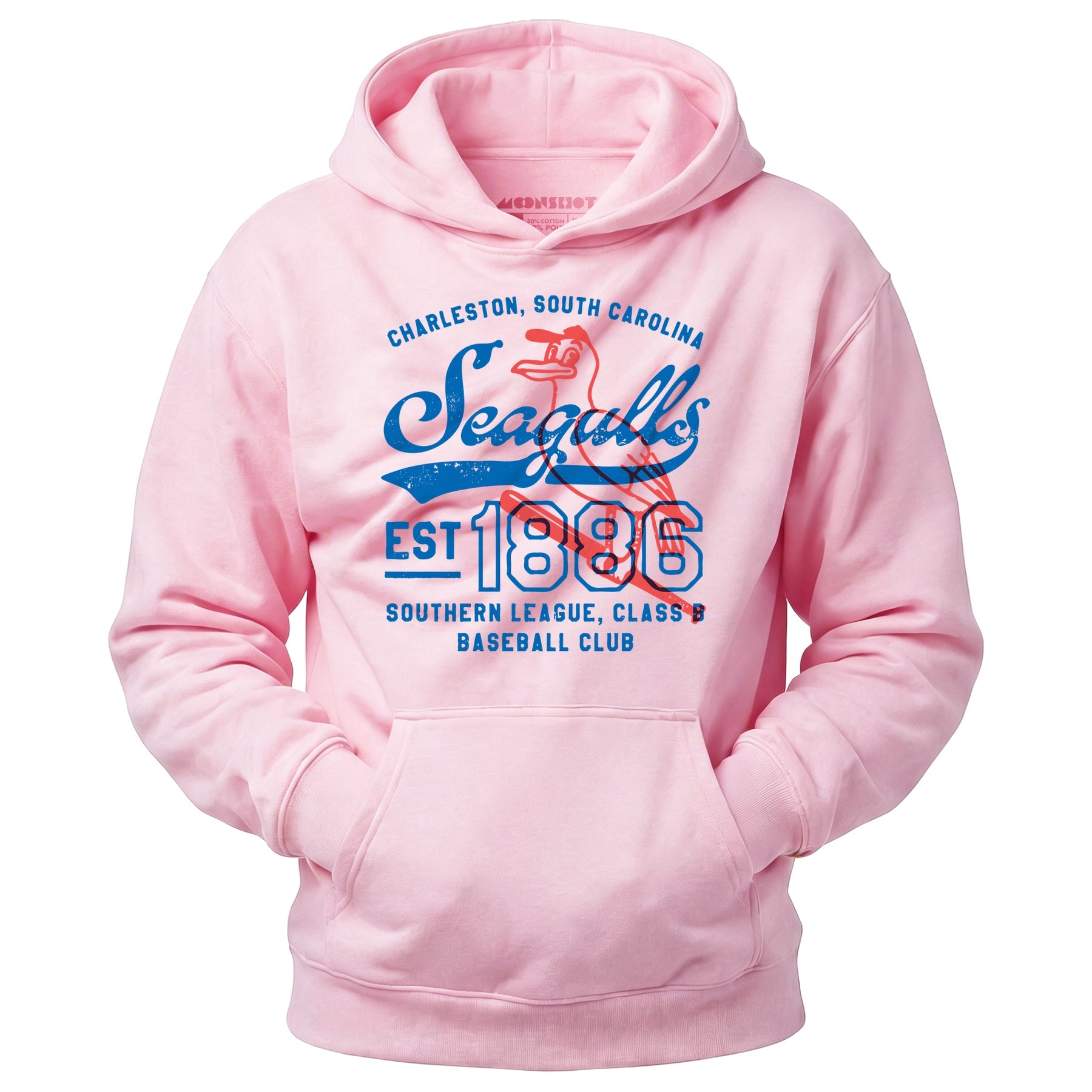Charleston Seagulls - South Carolina - Vintage Defunct Baseball Teams - Unisex Hoodie
