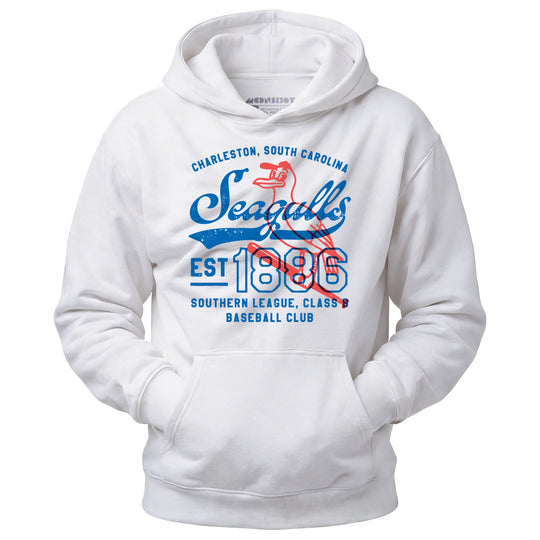 Charleston Seagulls - South Carolina - Vintage Defunct Baseball Teams - Unisex Hoodie