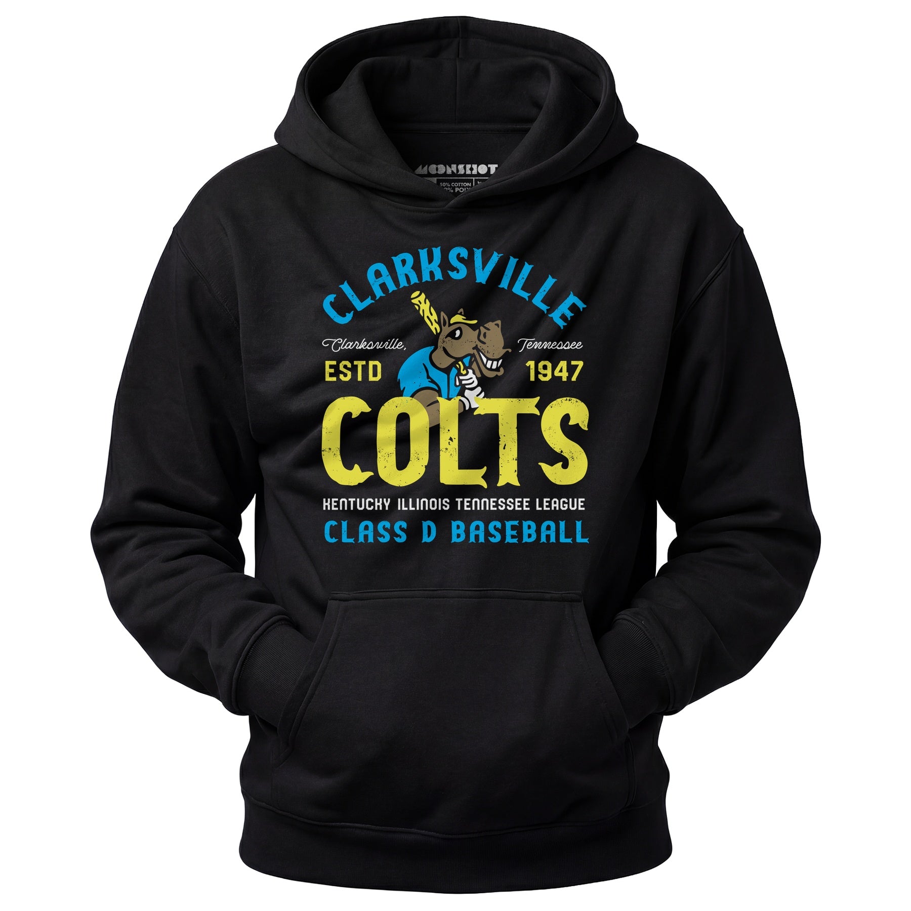 Clarksville Colts - Tennessee - Vintage Defunct Baseball Teams - Unisex Hoodie