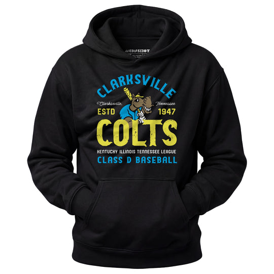 Clarksville Colts - Tennessee - Vintage Defunct Baseball Teams - Unisex Hoodie