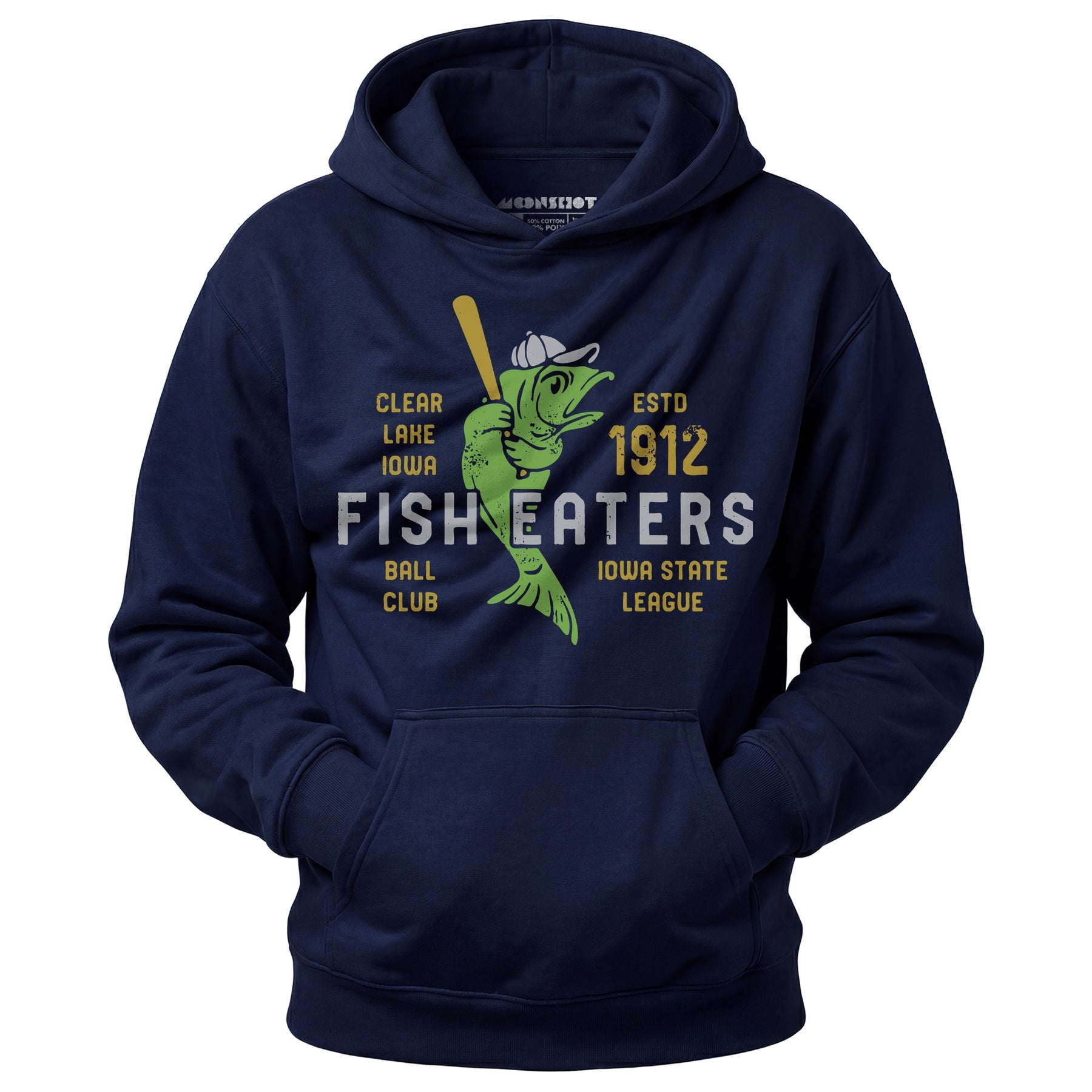 Clear Lake Fish Eaters - Iowa - Vintage Defunct Baseball Teams - Unisex Hoodie