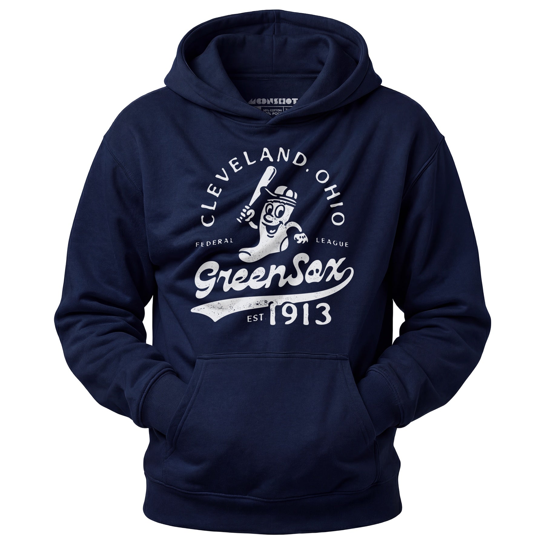 Cleveland Green Sox - Ohio - Vintage Defunct Baseball Teams - Unisex Hoodie