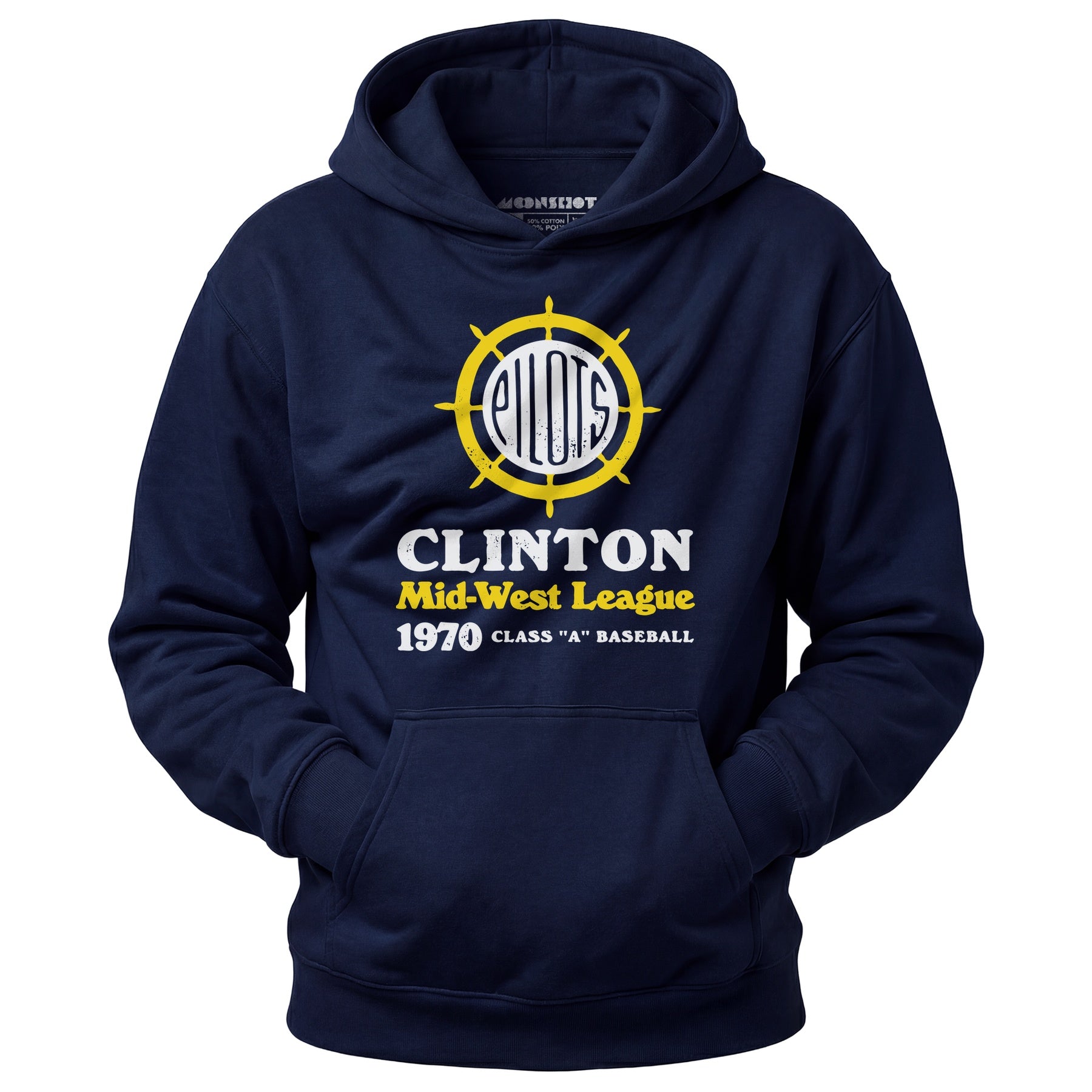 Clinton Pilots - Iowa - Vintage Defunct Baseball Teams - Unisex Hoodie