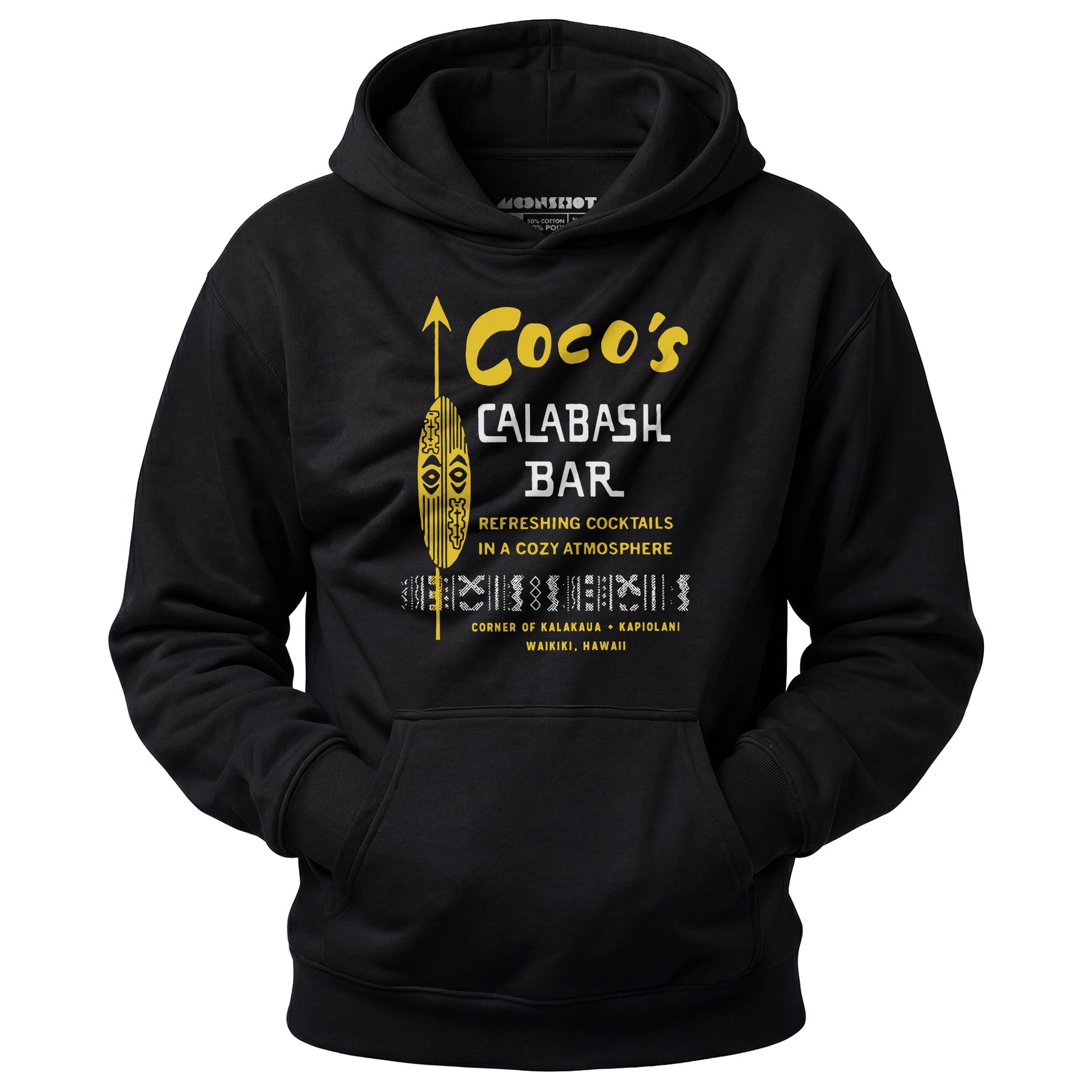 Coco's Calabash Bar - Waikiki, HI - Vintage Tiki Bar - Unisex Hoodie