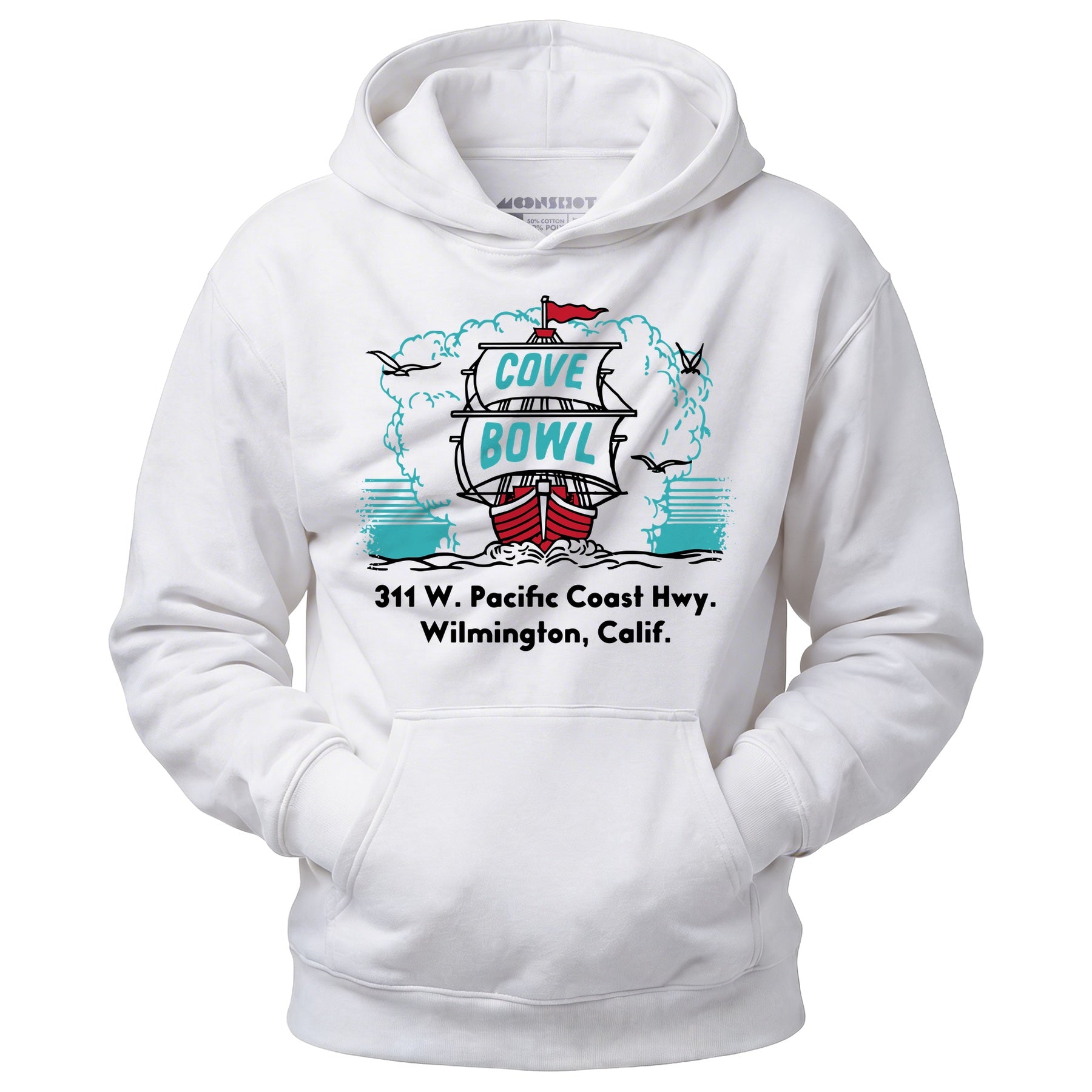 Cove Bowl - Wilmington, CA - Vintage Bowling Alley - Unisex Hoodie