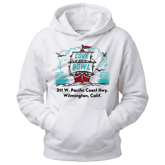 Cove Bowl - Wilmington, CA - Vintage Bowling Alley - Unisex Hoodie