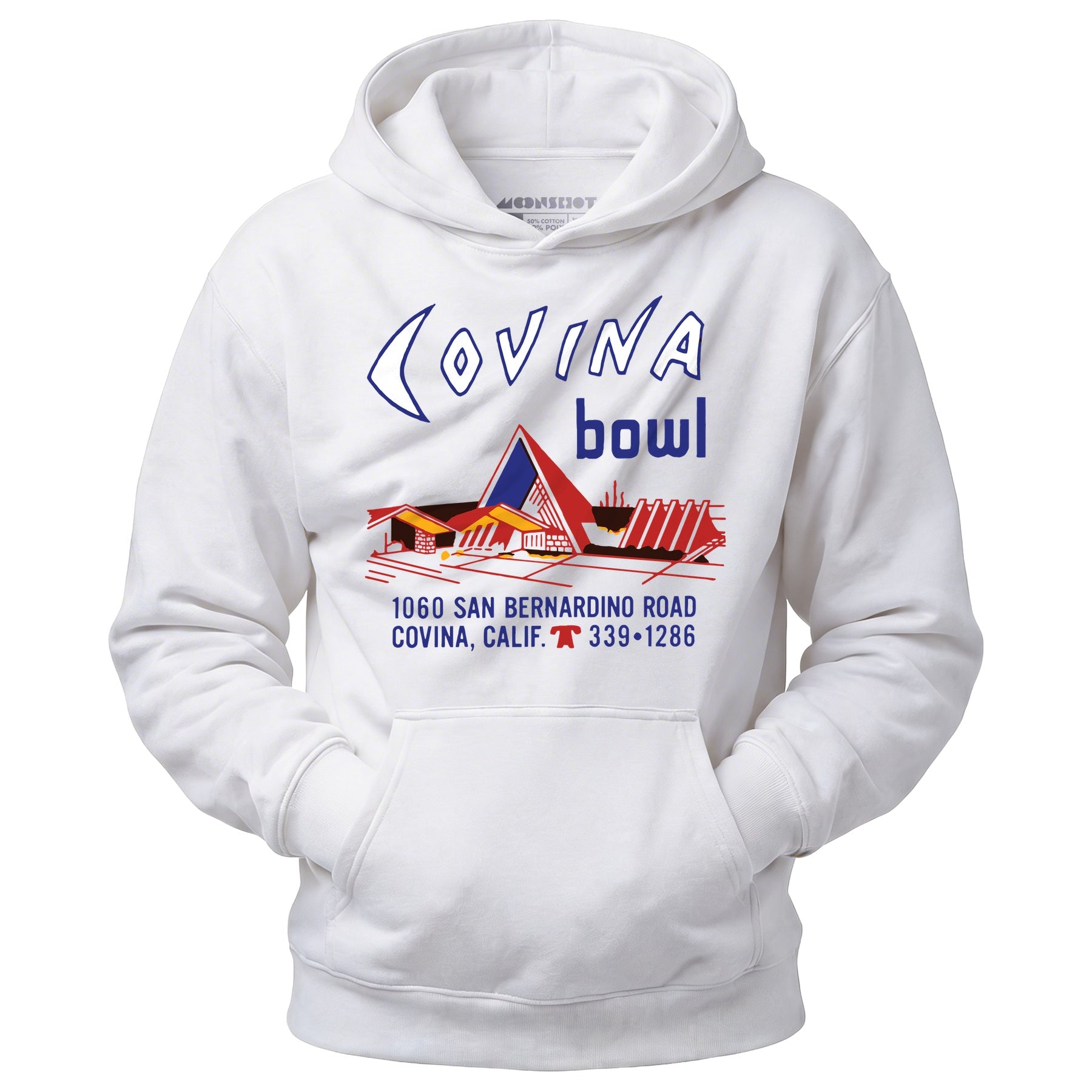 Covina Bowl - Covina, CA - Vintage Bowling Alley - Unisex Hoodie