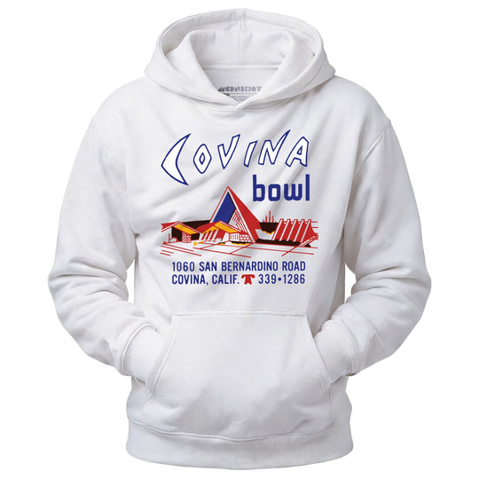 Covina Bowl - Covina, CA - Vintage Bowling Alley - Unisex Hoodie