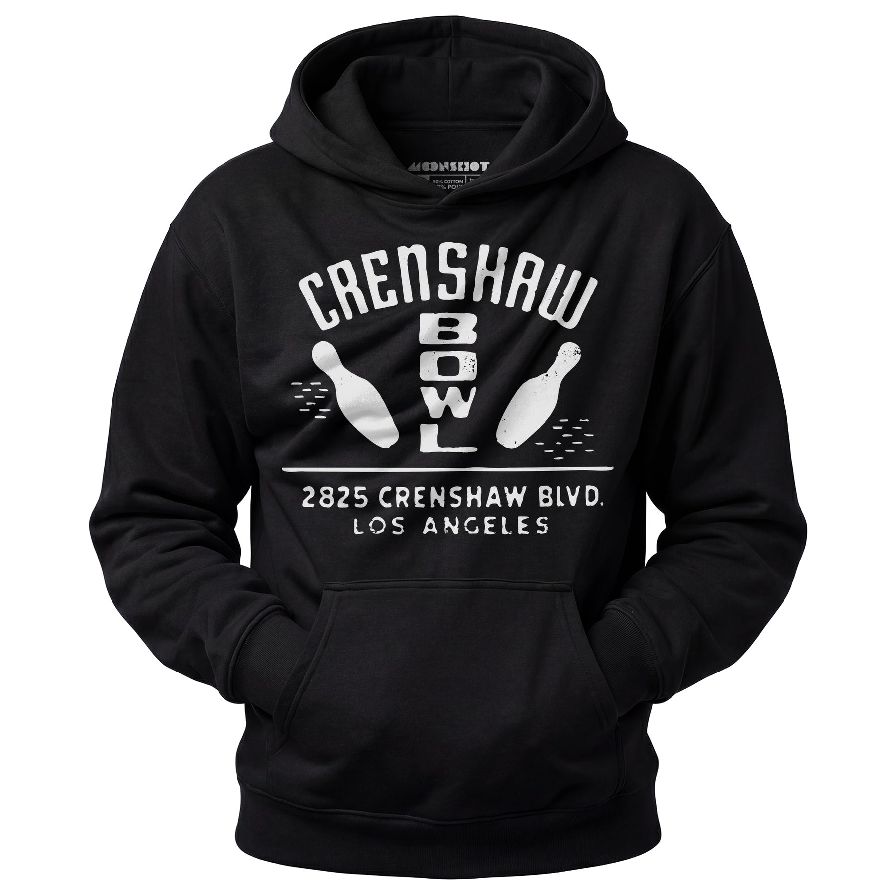 Crenshaw Bowl - Los Angeles, CA - Vintage Bowling Alley - Unisex Hoodie