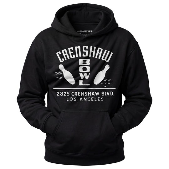 Crenshaw Bowl - Los Angeles, CA - Vintage Bowling Alley - Unisex Hoodie