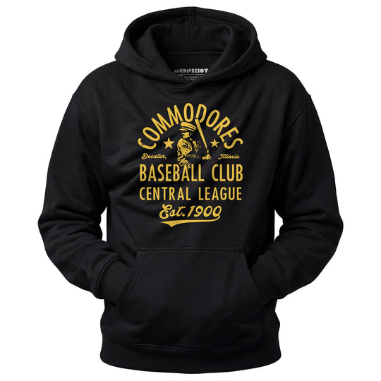 Decatur Commodores - Illinois - Vintage Defunct Baseball Teams - Unisex Hoodie