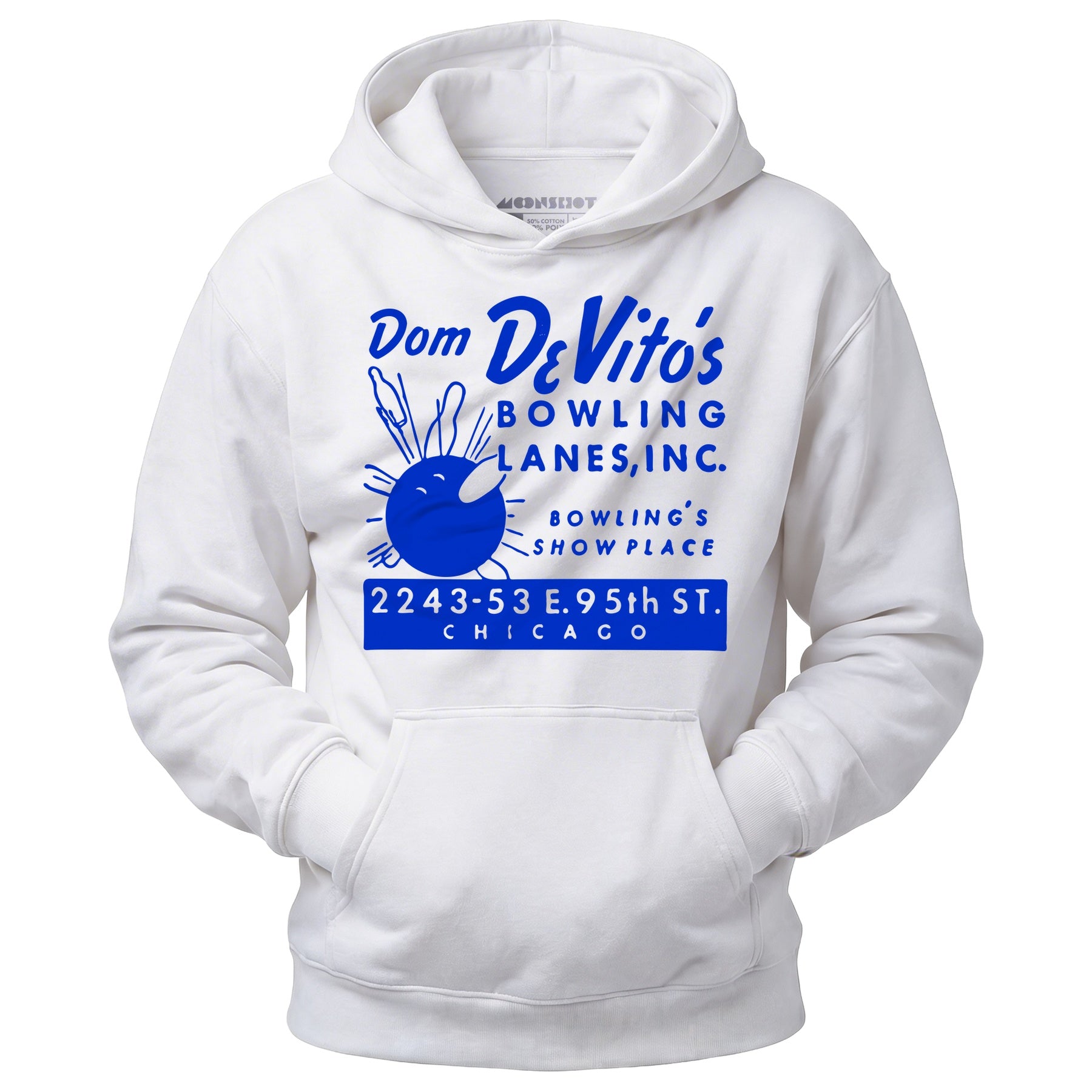Dom DeVito's - Chicago, IL - Vintage Bowling Alley - Unisex Hoodie