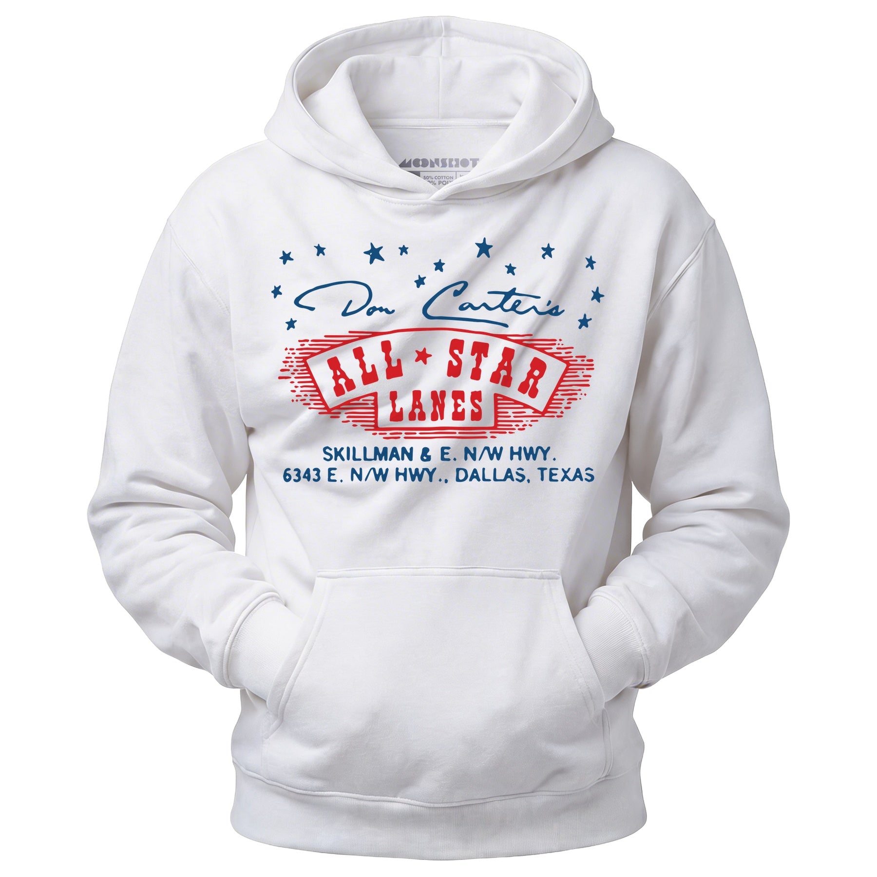 Don Carter's All Star Lanes - Dallas, TX - Vintage Bowling Alley - Unisex Hoodie