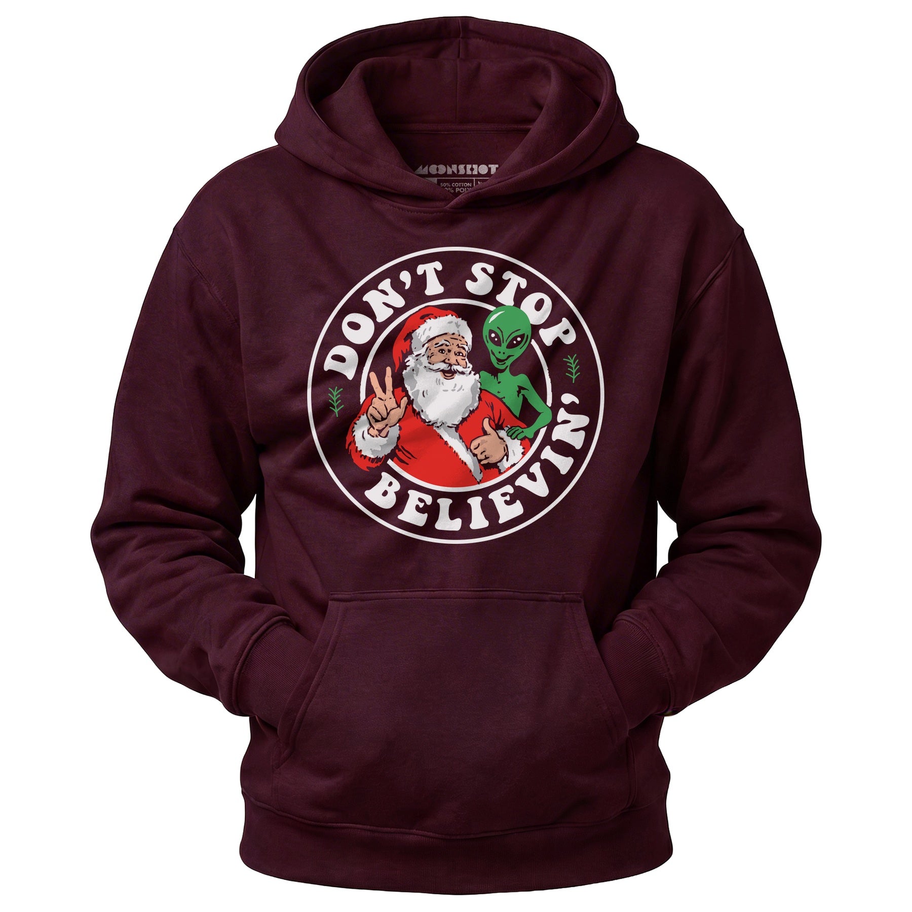 Don't Stop Believin' - Santa & Alien - Unisex Hoodie