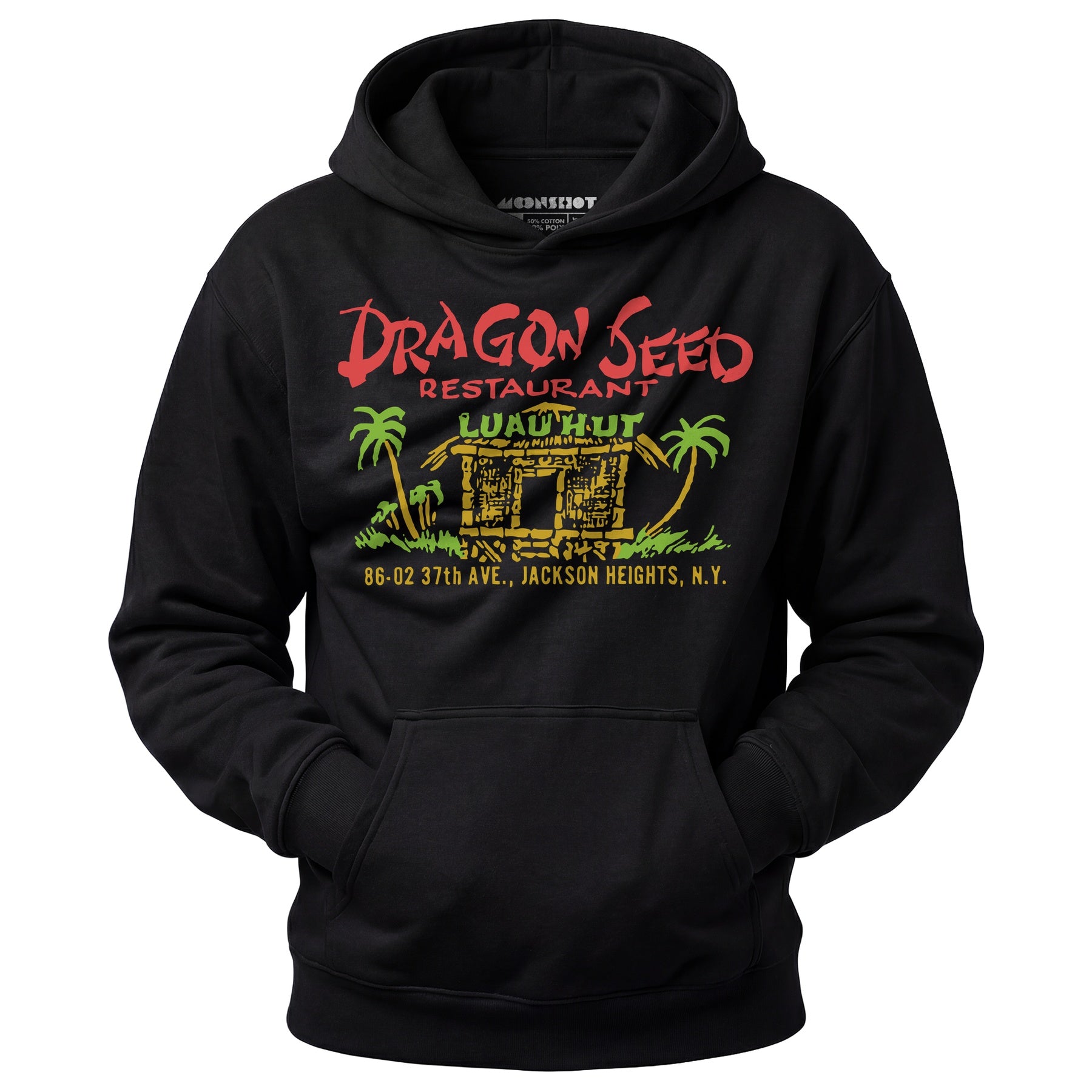 Dragon Seed Luau Hut - Jackson Heights, NY - Vintage Tiki Bar - Unisex Hoodie