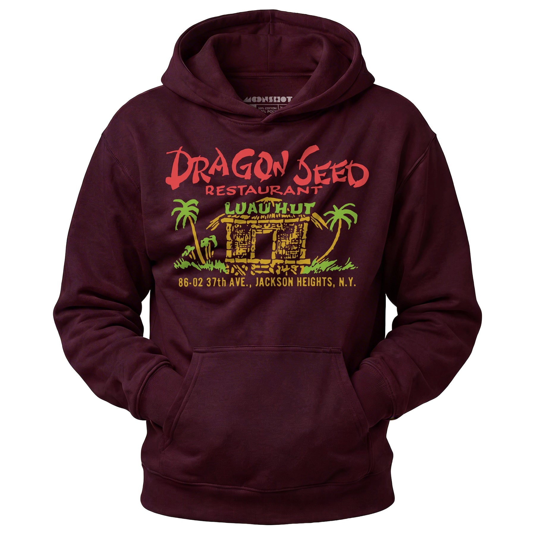 Dragon Seed Luau Hut - Jackson Heights, NY - Vintage Tiki Bar - Unisex Hoodie