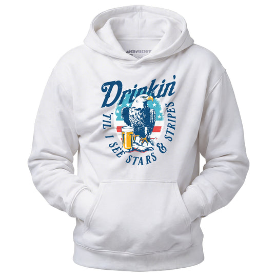 Drinkin' 'Til I See Stars & Stripes - Unisex Hoodie