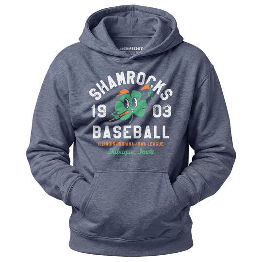 Dubuque Shamrocks - Iowa - Vintage Defunct Baseball Teams - Unisex Hoodie