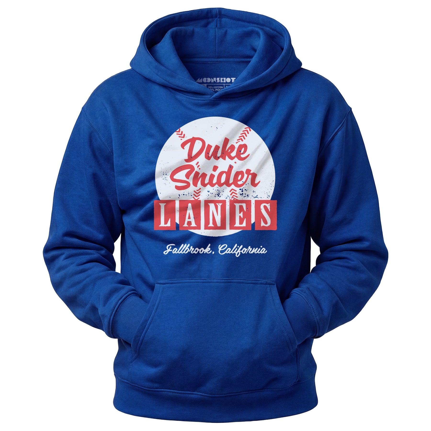 Duke Snider Lanes - Fallbrook, CA - Vintage Bowling Alley - Unisex Hoodie