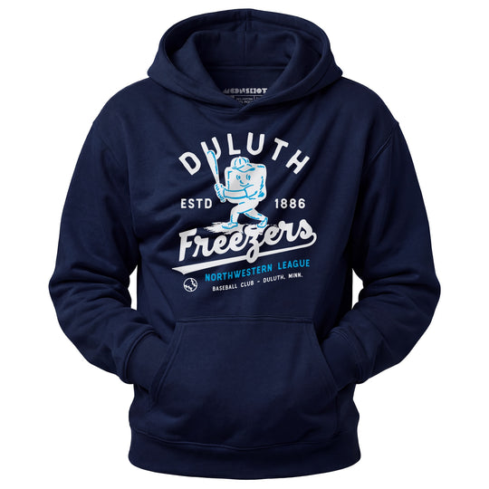 Duluth Freezers - Minnesota - Vintage Defunct Baseball Teams - Unisex Hoodie